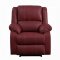 Zuriel Motion Sofa LV52150 in Red PU by Acme w/Options