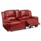 Lombardi Power Reclining Sofa & Loveseat Salsa Leather