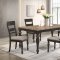 Bridget Dining Set 5Pc 108221 in Brown & Charcoal by Coaster