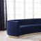 Julian Sofa 620 in Navy Velvet Fabric by Meridian w/Options