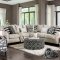 Patricia Sectional Sofa SM8171 in Ivory Chenille Fabric w/Opt