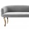 Adina Loveseat TOV-S116 in Grey Velvet Fabric by TOV Furniture