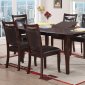 F2237 Dining Set 5Pc in Dark Brown by Poundex