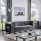 MS2118 Sofa & Loveseat Set in Gray Velvet by VImports