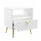 Gaines Coffee & End Tables 3Pc Set LV01139 in White by Acme