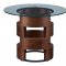 1601 Coffee Table in Walnut by ESF w/Glass Top & Options