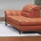 Astro Sofa in Pumpkin Leather by J&M w/Options