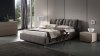 Bluemoon Platform Bed in Brown Fabric by Rossetto w/Options