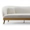 Chloe Sofa TOV-L6127 in Cream Velvet Fabric by TOV Furniture