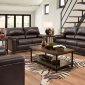 Phygia Sofa 55765 in Espresso Top Grain Leather Match by Acme