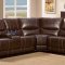 Gerald Motion Sectional Sofa 9600 in Brown by Homelegance