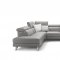 Denver Sectional Sofa in Fume Leather by ESF w/Recliner