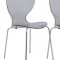 Oyster Set of 4 Dining Chairs OC17TBL in Black by LeisureMod