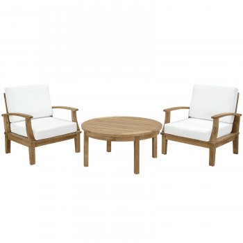 Marina Outdoor Patio 3Pc Set in Natural Solid Wood by Modway [MWOUT-EEI-1475-Marina]