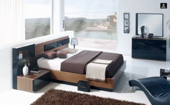 Modern Two-Tone Finish Jana Bedroom by Camelgroup, Italy [EFBS-Jana-Comp8.9]