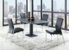 Grace Dining Table 5Pc Set in Black w/Molly Chairs by Chintaly