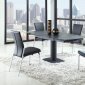 Grace Dining Table 5Pc Set in Black w/Molly Chairs by Chintaly