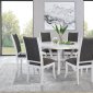 Judd Dining Set 5Pc 109330 in Pearl White by Coaster