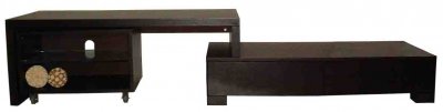 Wenge Finish Modern Elegant TV Stand w/Open Shelf