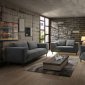 Lunaville Sofa 54210 in Dark Gray Fabric by Acme w/Options