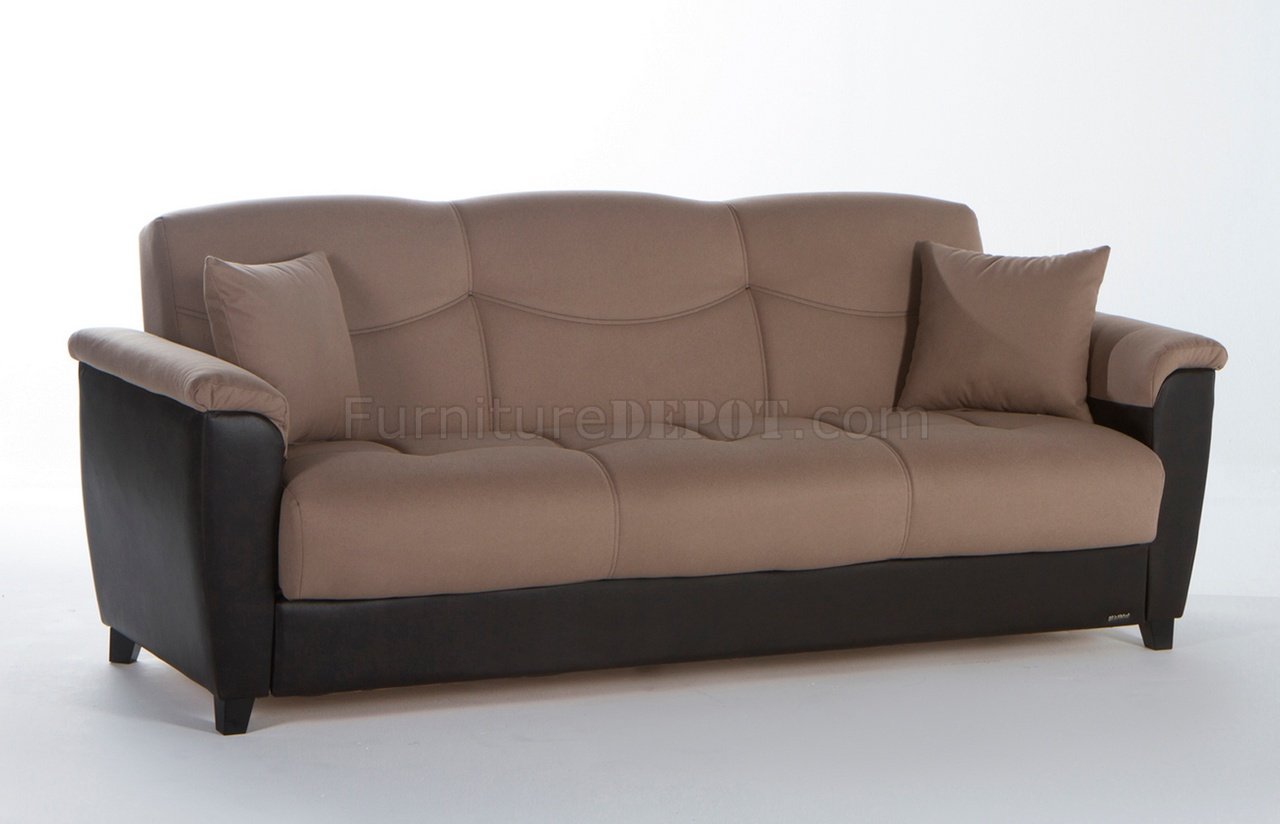 Aspen Milano Vizon Sofa Bed in Fabric by Istikbal w/Options