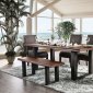 Tolstoy 5Pc Dining Set CM3376 in Brown & Espresso w/Options