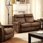 Geddes Reclining Sofa CM6264 in Brown Fabric w/Options