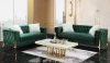 Emerald Sofa in Green Fabric w/Options