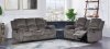 U3118C Motion Sectional Sofa - Mocha Fabric by Global