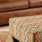 201110 Leah Sectional Sofa in Chestnut Vinyl by Chelsea