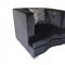 Caldwell Sofa 509391 in Black Velvet Fabric by Coaster w/Options