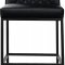 Bryce Bar Stool 919 Set of 2 in Black Faux Leather by Meridian