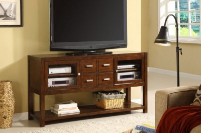 CM5430 Sherbrook TV Console in Dark Walnut