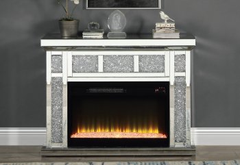 Noralie Electric Fireplace AC00513 in Mirrored by Acme [AMFP-AC00513 Noralie]