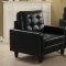 Nate 2Pc Sofa & Loveseat Set 50265 in Black Leather-Gel by Acme