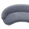 Baila Sofa TOV-S133 in Grey Velvet Fabric by TOV Furniture