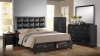 B2840 Bedroom in Black w/Optional Casegoods