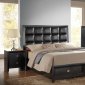 B2840 Bedroom in Black w/Optional Casegoods