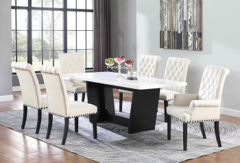 Osborne Dining Table 115511 by Coaster w/Optional Sand Chairs [CRDS-115511-115182 Osborne]