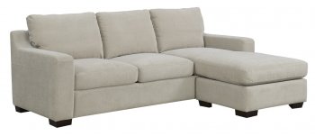 Franky Sectional Sofa in Beige Fabric w/Options [MSSS-Franky]