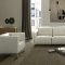 Duca Reclining Sofa Set 3Pc in White Full Leather by VIG