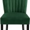 Shelby Dining Chair 725 Set of 2 Green Velvet Fabric by Meridian