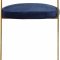 Stephanie Counter Stool 796 Set of 2 Navy Velvet by Meridian