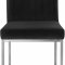 Giselle Dining Chair 779 Set of 2 Black Velvet Fabric - Meridian