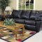 16184-296 Siamese Sofa & Loveseat Set in Black by Chelsea