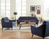 Gano Sofa 509514 in Navy Blue Fabric by Coaster w/Options