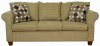 Honey Fabric Modern Sofa & Loveseat Set w/Options