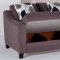 Denver Cozy Brown Sofa in Fabric by Sunset w/Options