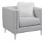 Glacier Sofa 508881 in Light Grey Fabric by Coaster w/Options