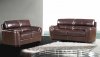 Fiona Sofa in Brown Leather Match w/Optional Items